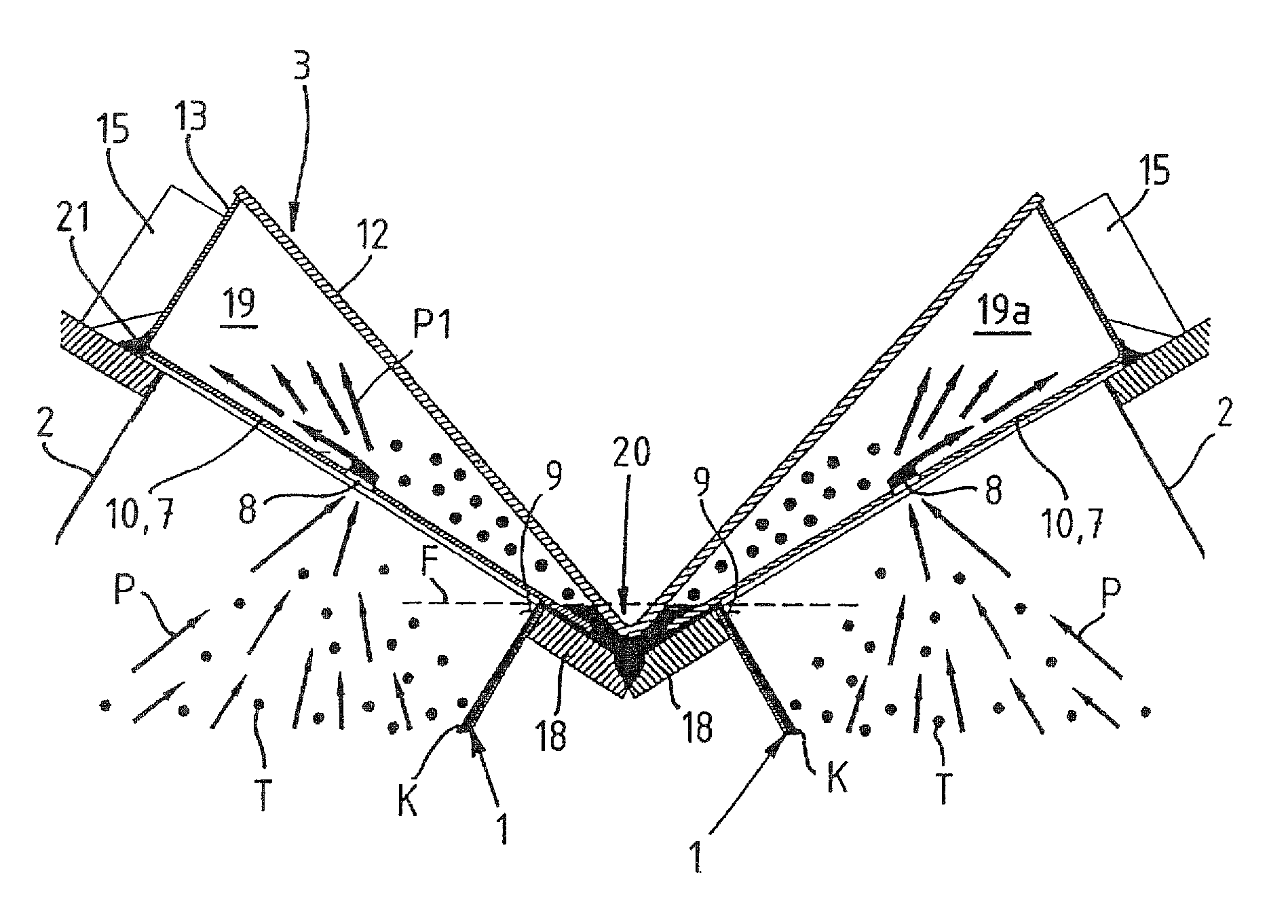 Air-supplied dry cooler