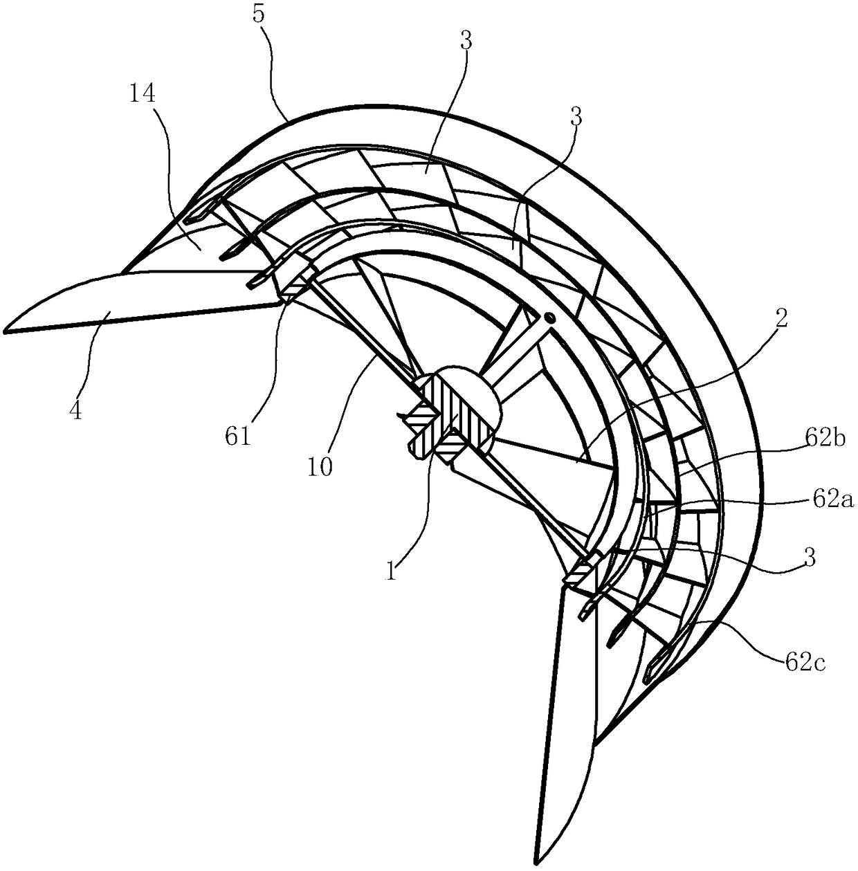 A fan and range hood capable of forming an artificial tornado