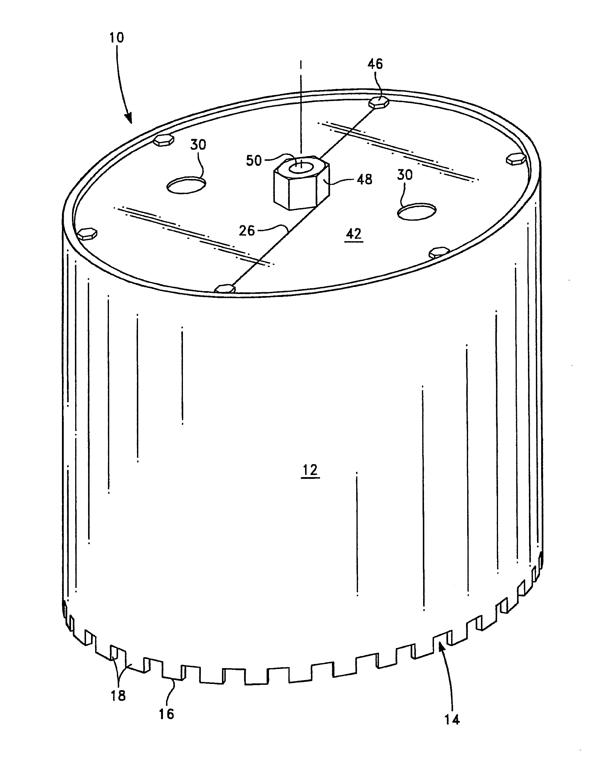 Support assembly for a core drill