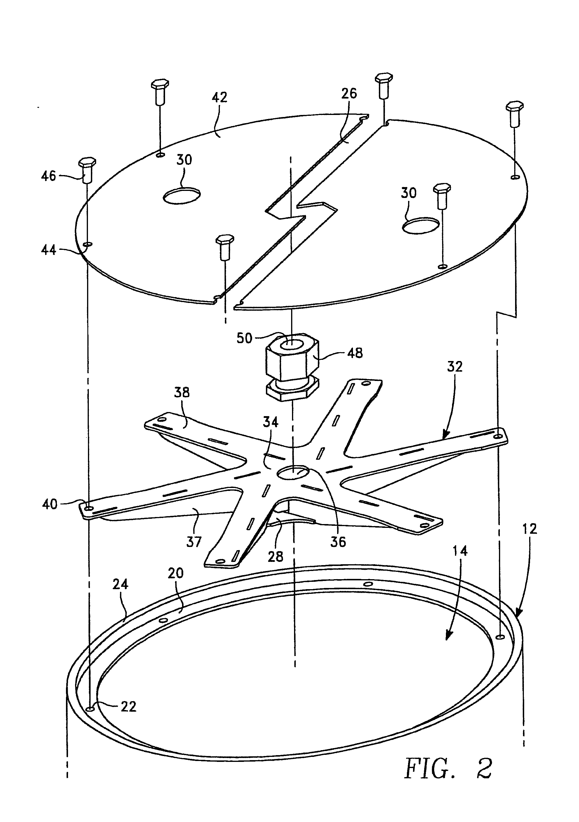 Support assembly for a core drill