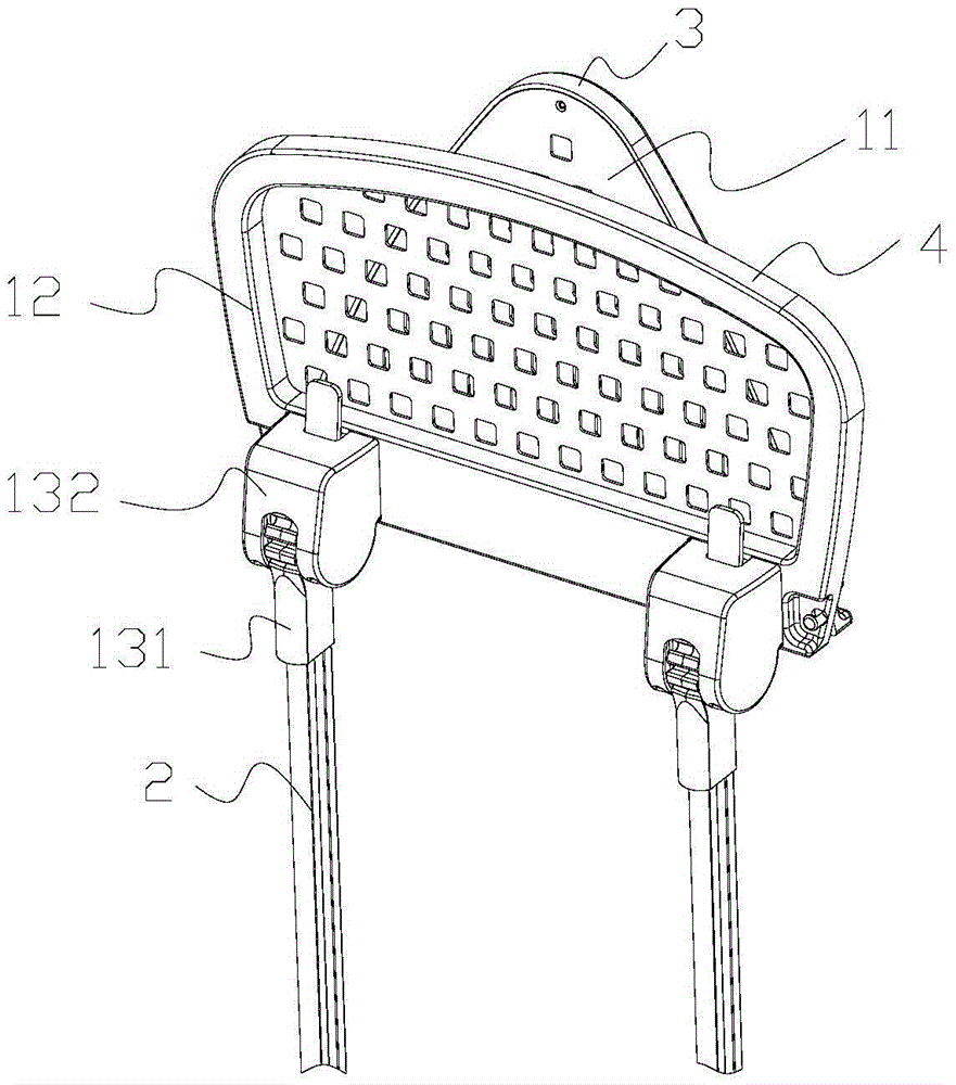 Folding type ironing plate assembly and ironing device