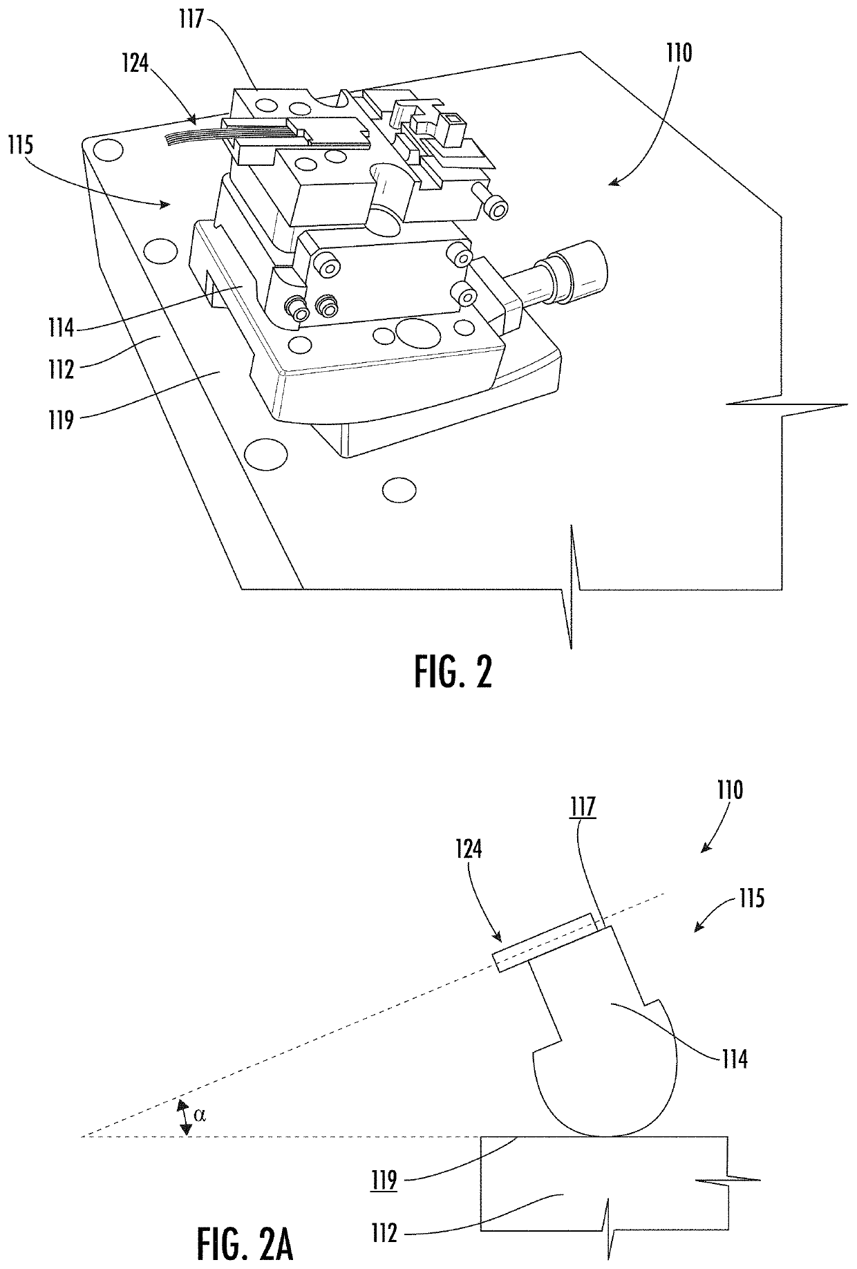 Laser-cleaving of an optical fiber array with controlled cleaving angle