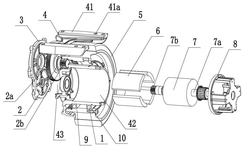 Highly-integrated electric driving wheel