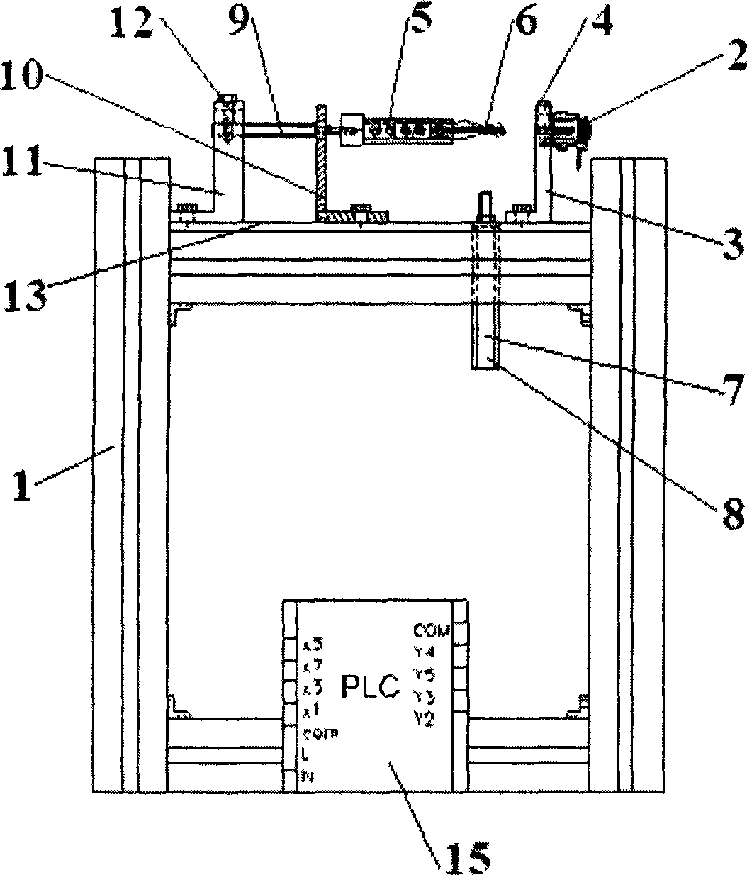 Vehicle door lock endurance test bench and its testing method