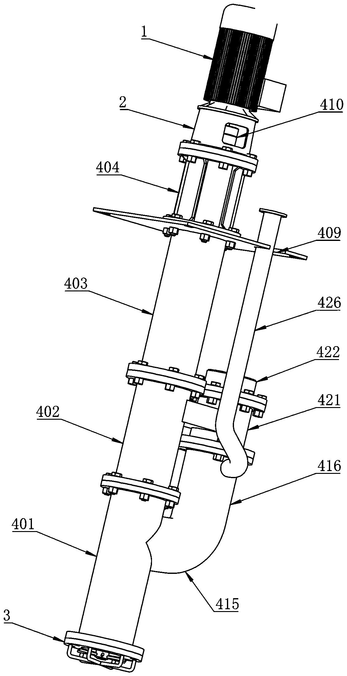 Novel submersible slag slurry pump