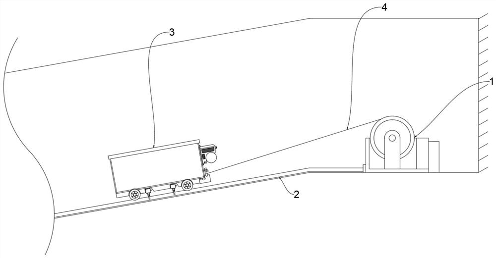 Inclined shaft comprehensive locking device