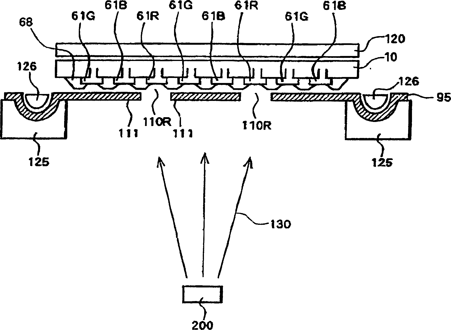 Laminated material and lamination method by using mask with preset pattern on substrate