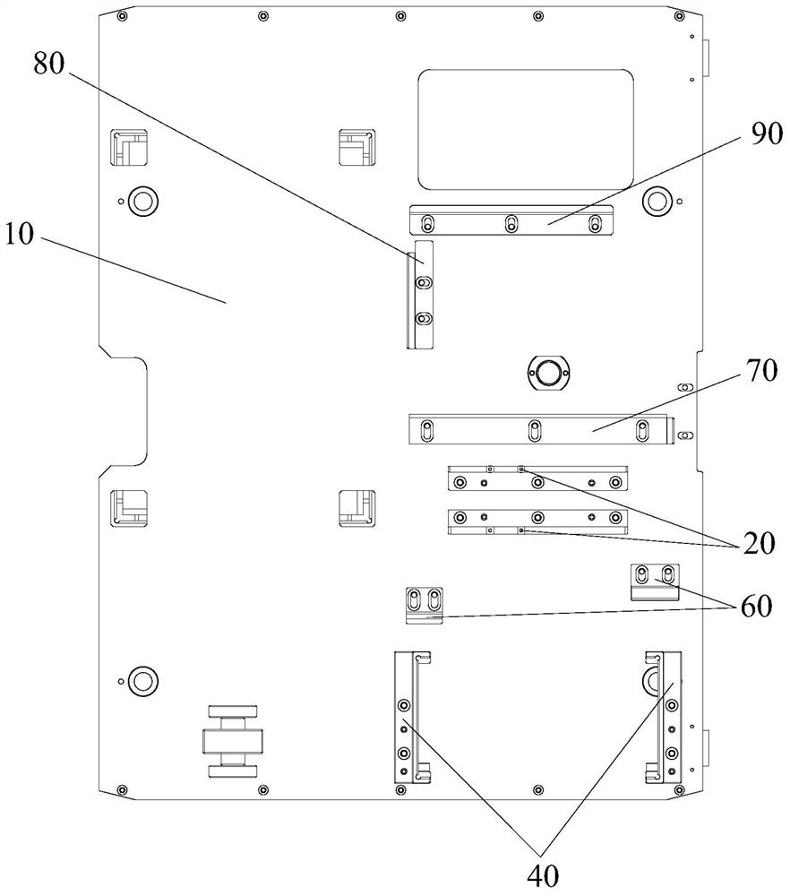 Positioning tooling and electrical box assembly line with it