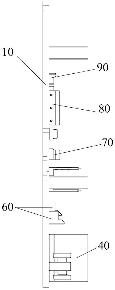 Positioning tooling and electrical box assembly line with it