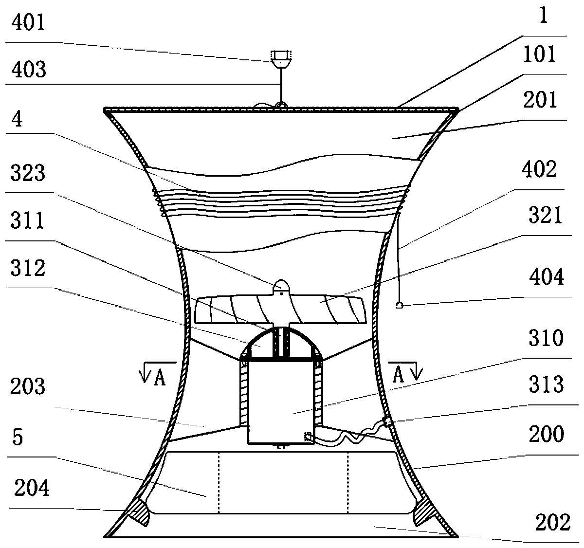 Portable duct water current power generator