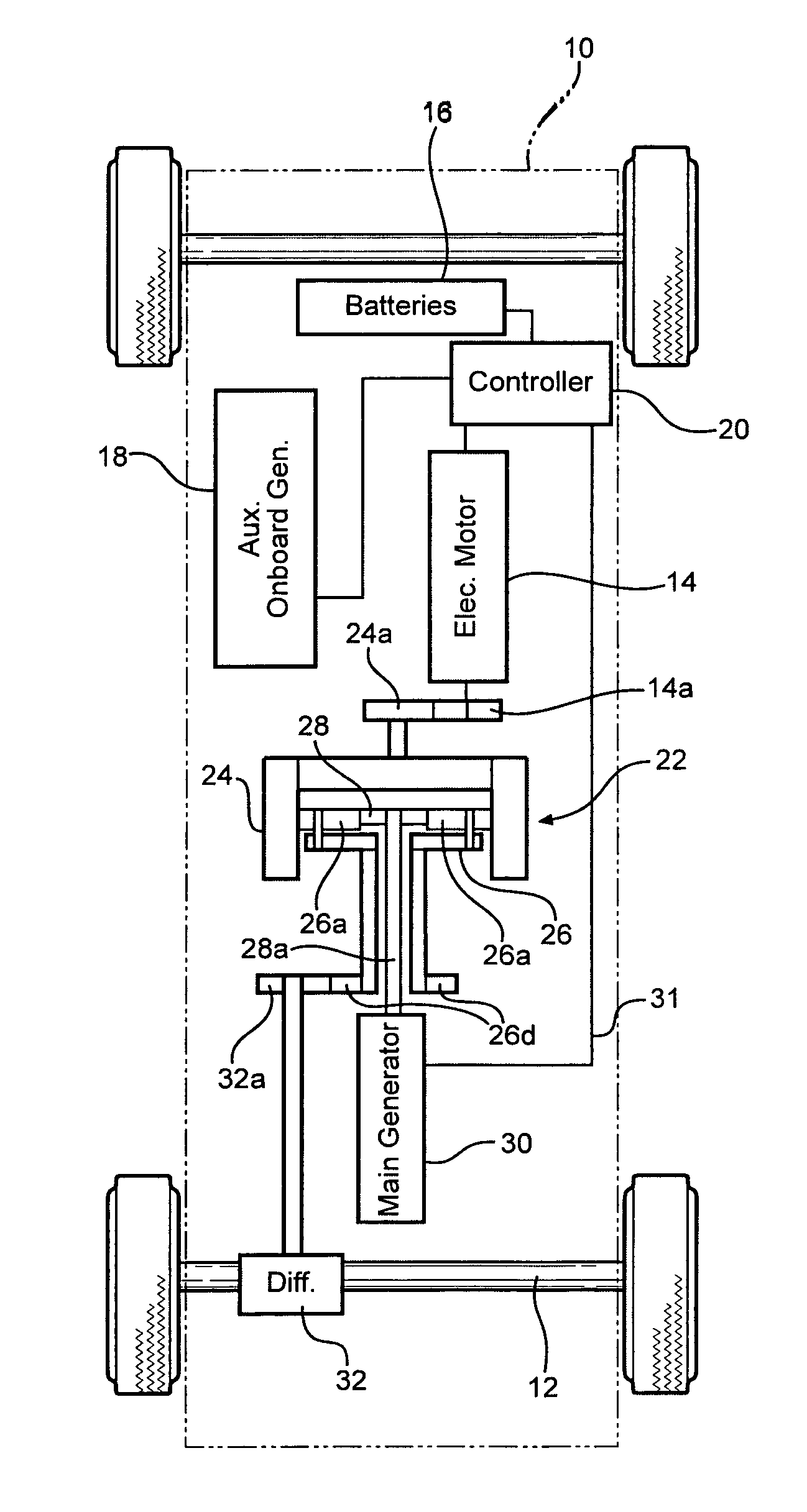 Electric vehicle reaction drive