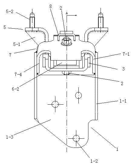 Engine suspension cushion