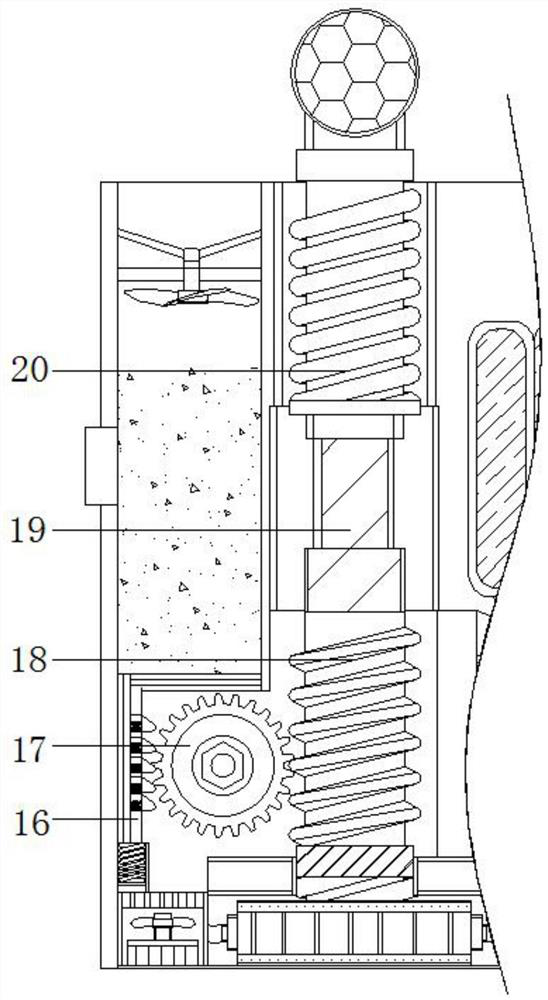 A feed feeding device that automatically quantitatively discharges feed according to poultry size