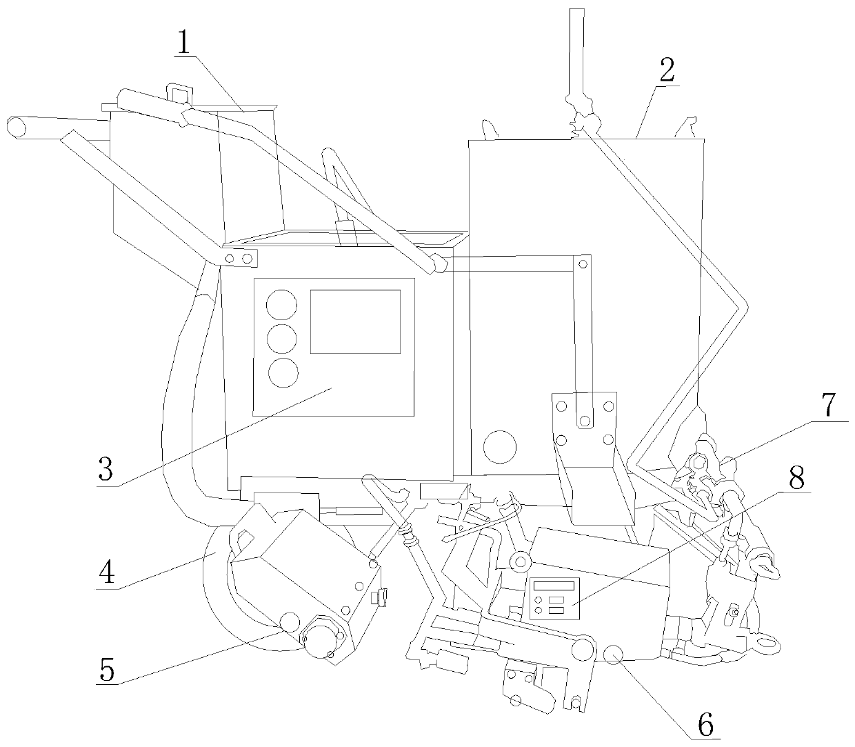 Intelligent infrared induction scribing all-in-one machine