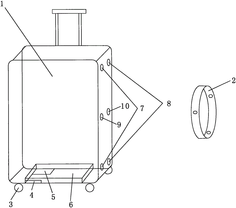 Dragging-free automatic and intelligent following luggage