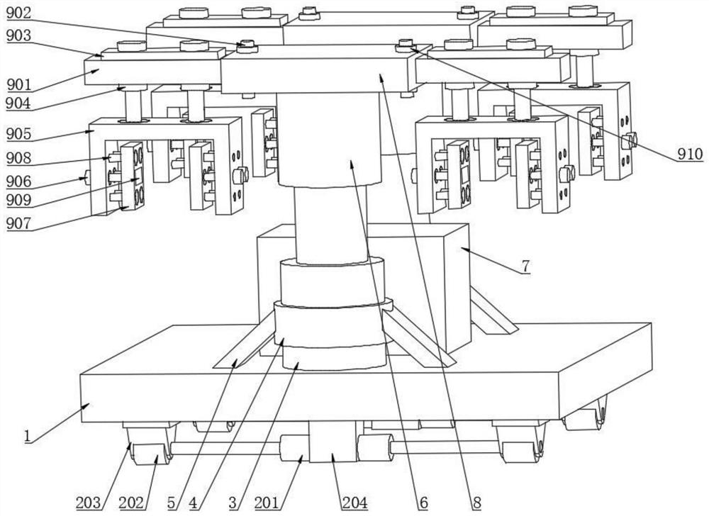 Cargo grabbing device for industrial robot