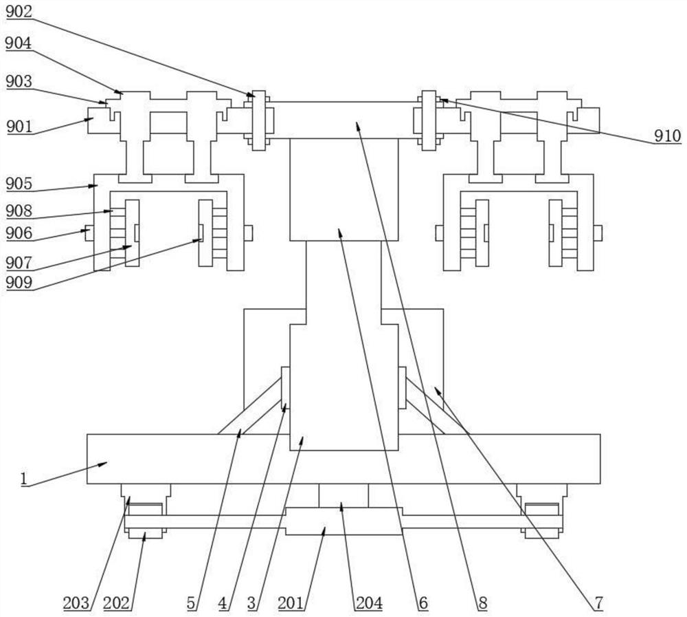 Cargo grabbing device for industrial robot