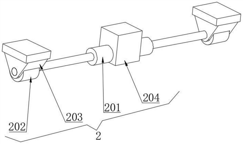 Cargo grabbing device for industrial robot