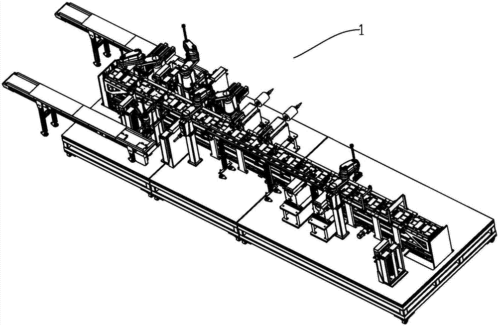 Integrated automated production line for assembling of battery cells