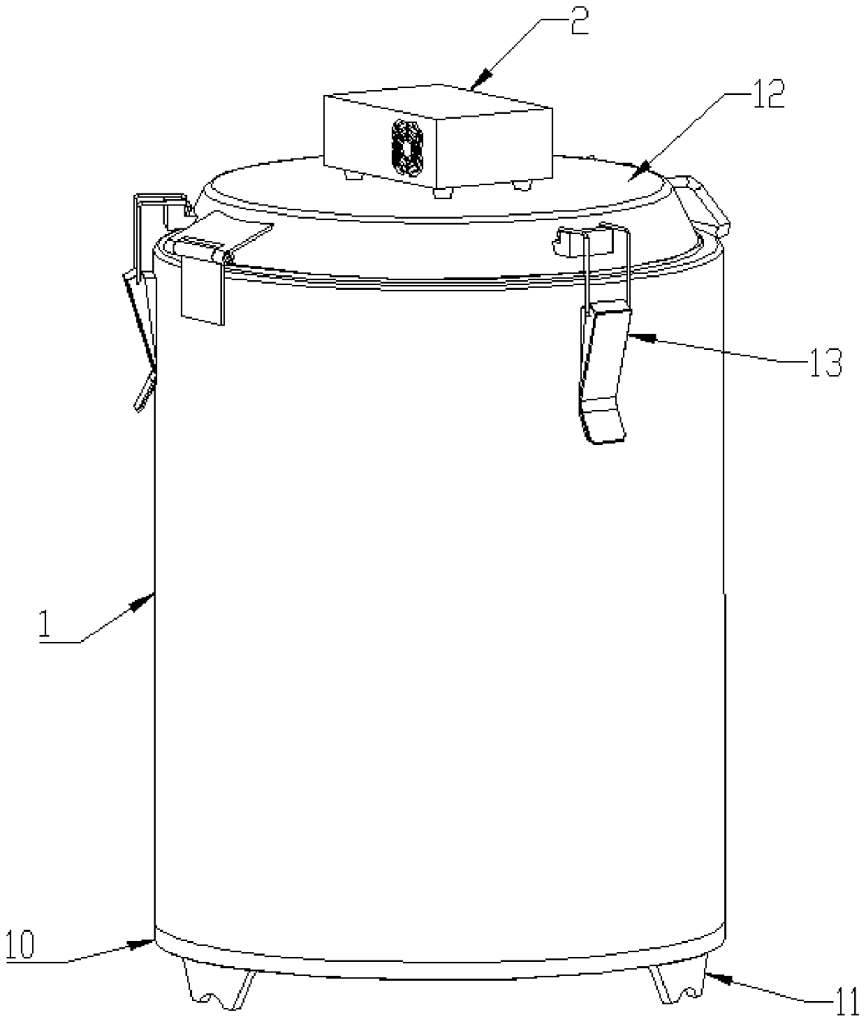 Oven with double rotating mechanisms