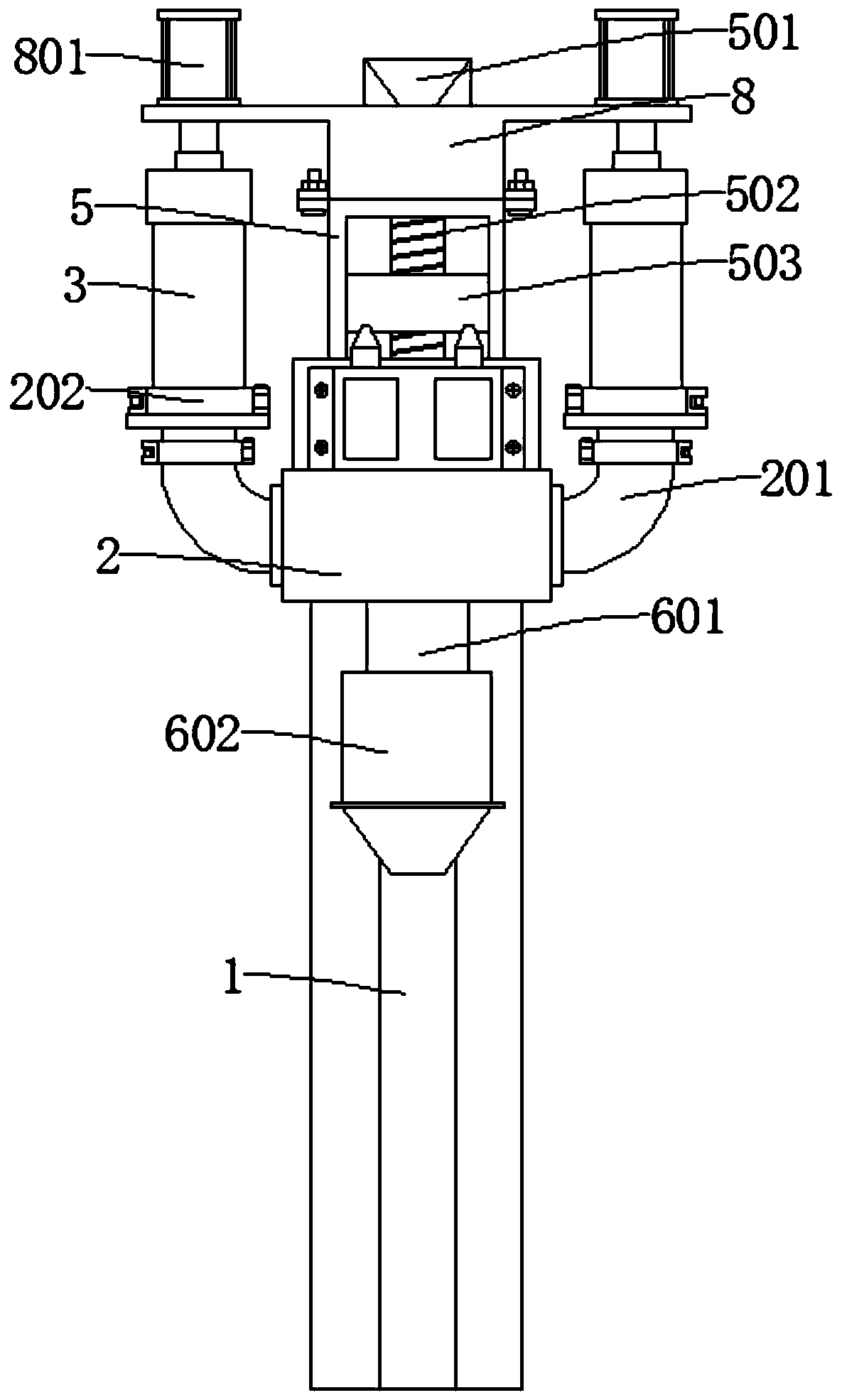 Piston type metering glue injection head