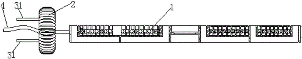 Electromagnetic coupling electricity-taking device and application thereof