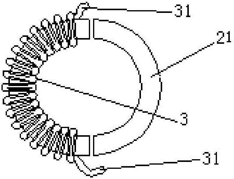 Electromagnetic coupling electricity-taking device and application thereof