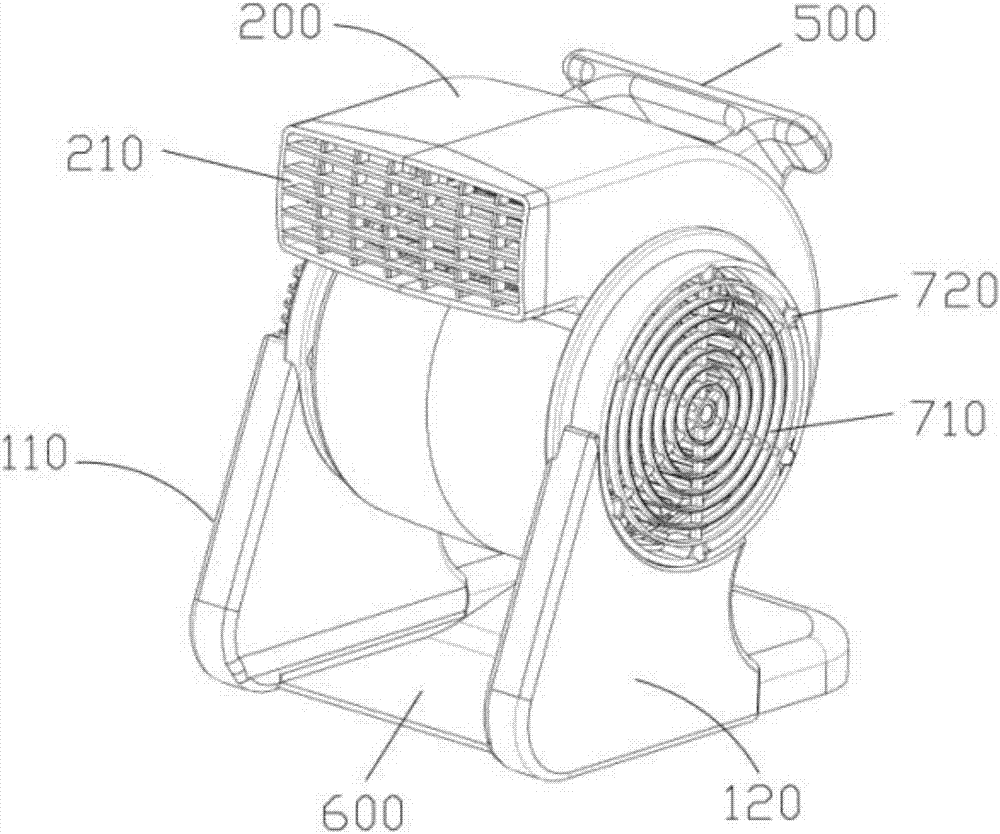 Floor blowing machine