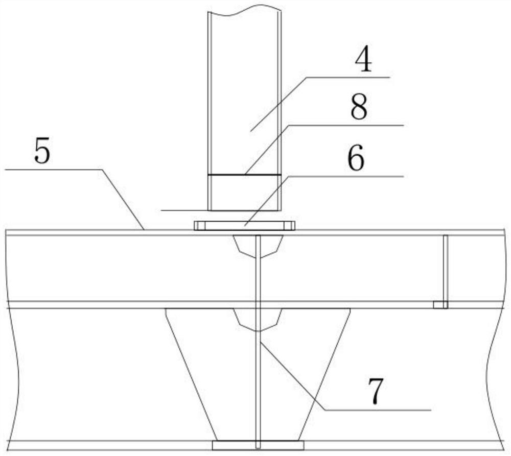 One-time hoisting and positioning installation process of liquid cargo unit of liquefied gas ship