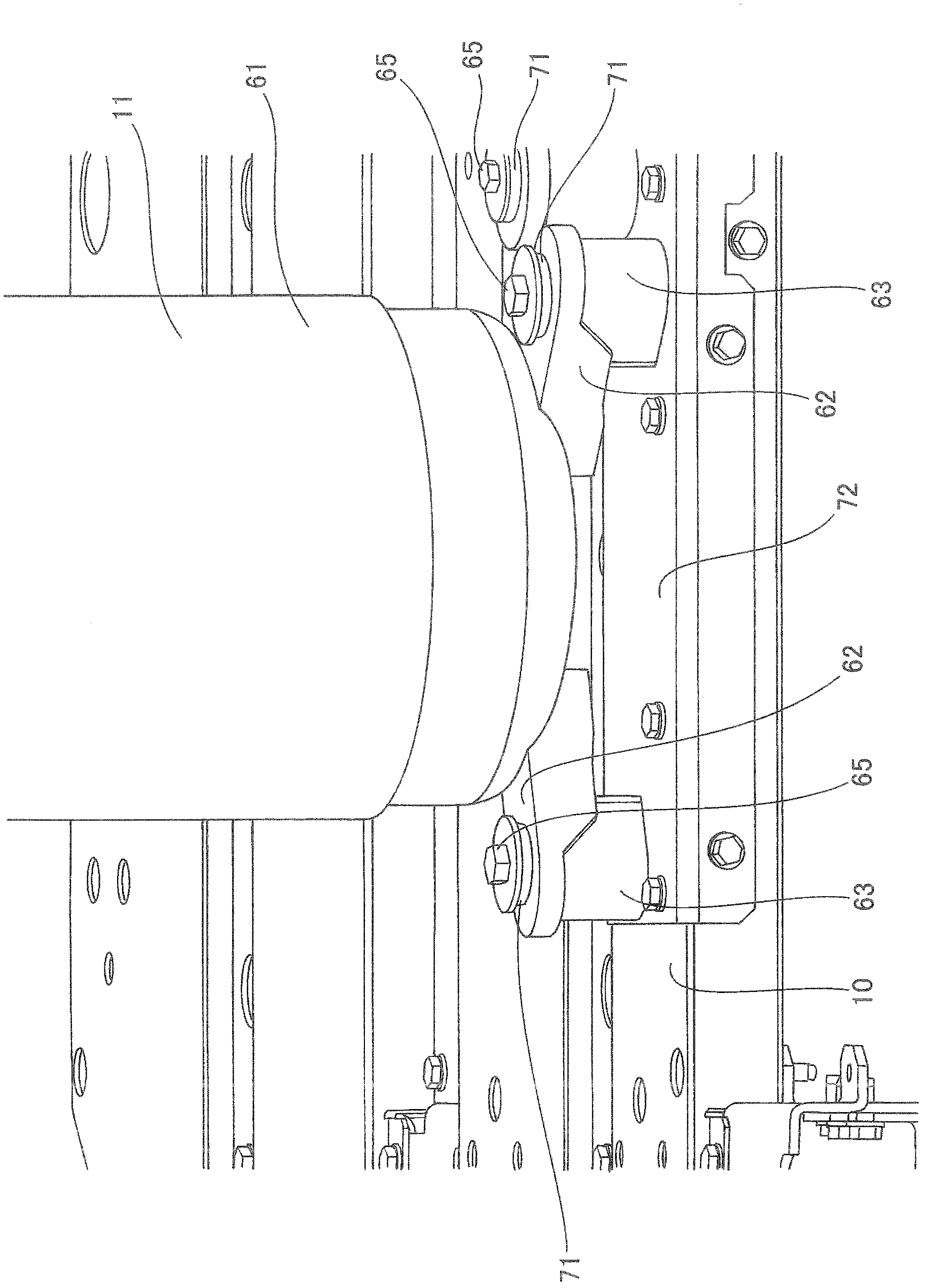 Fixing structure of compressor