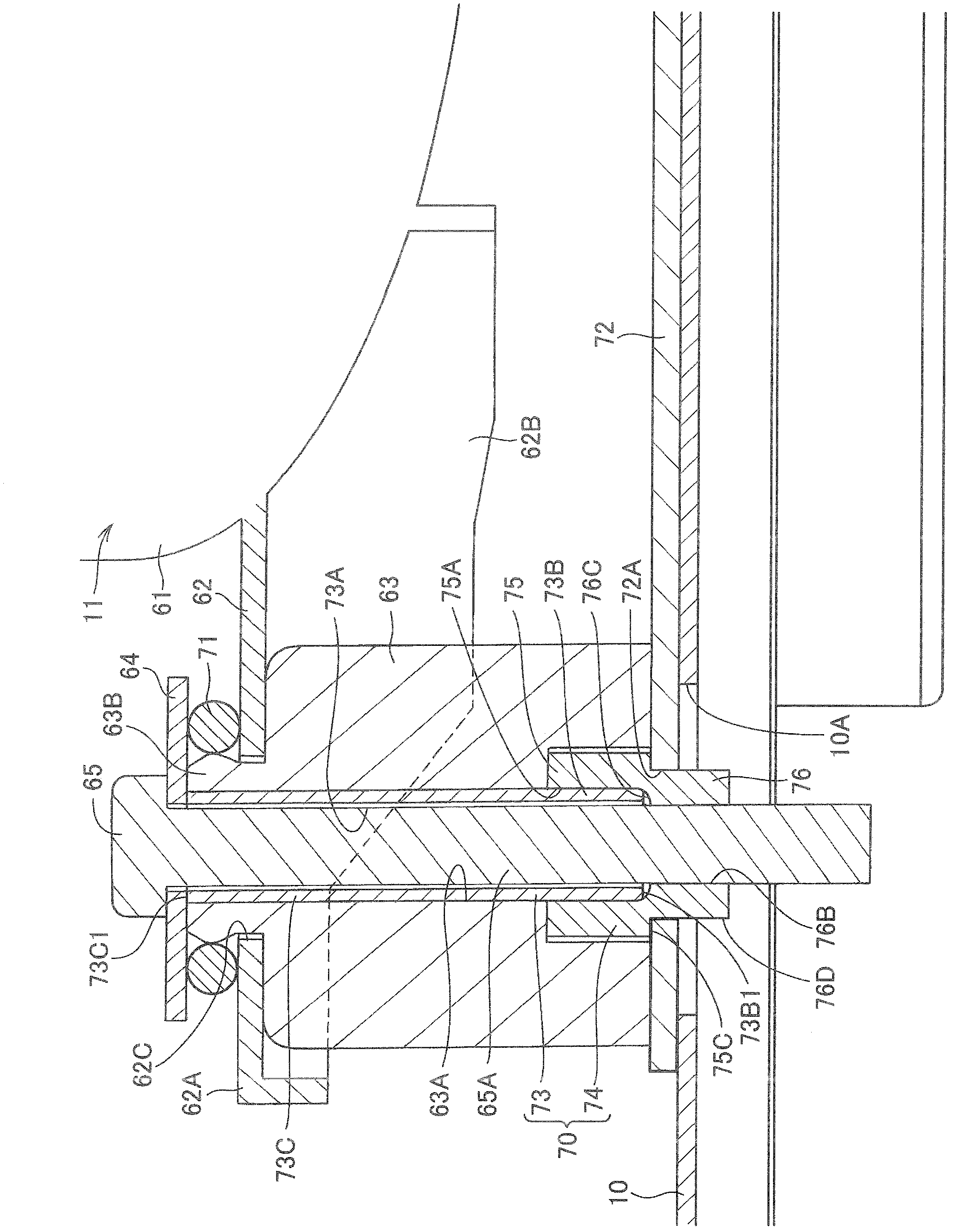 Fixing structure of compressor