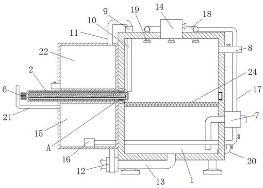 Oil-water separation device for chemical machinery