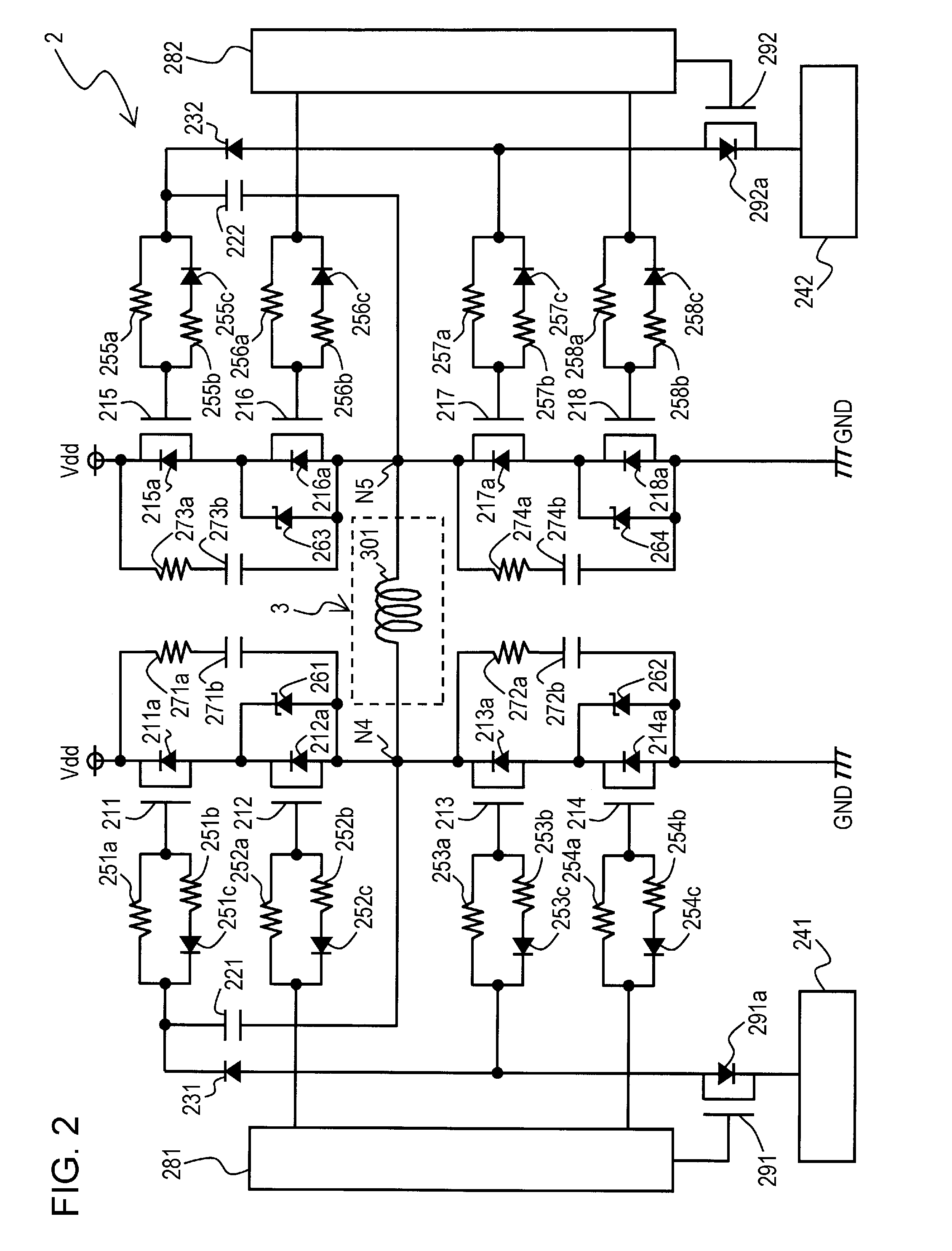 Switching power supply device, and inverter, converter, and solar power controller including same