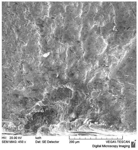 Failure fracture cleaning method and solution for cleaning