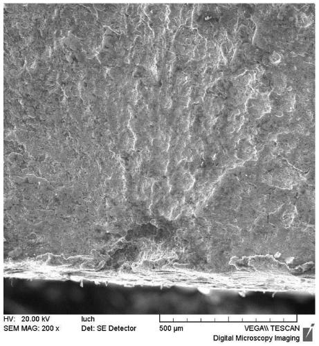 Failure fracture cleaning method and solution for cleaning