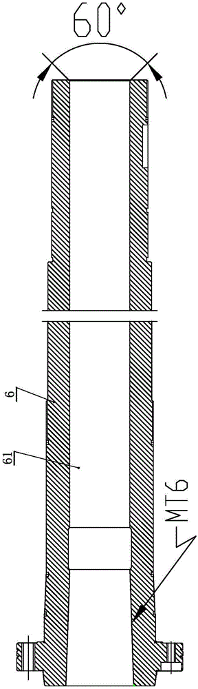 Special mandrel tool for accurately grinding excircle of main shaft of high-precision numerical control machine tool