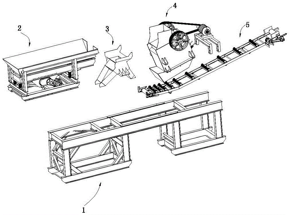 Guide material-limiting device for powder coating pulverizer conveying device