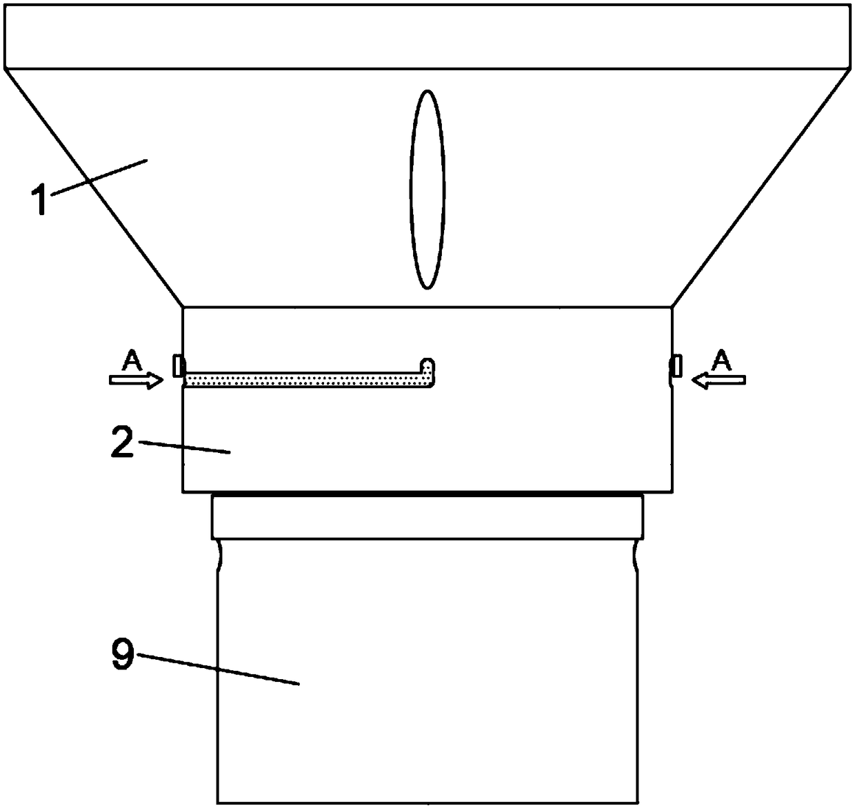 Environment-friendly oil receiving box capable of cleaning oil liquid conveniently and used for range hood