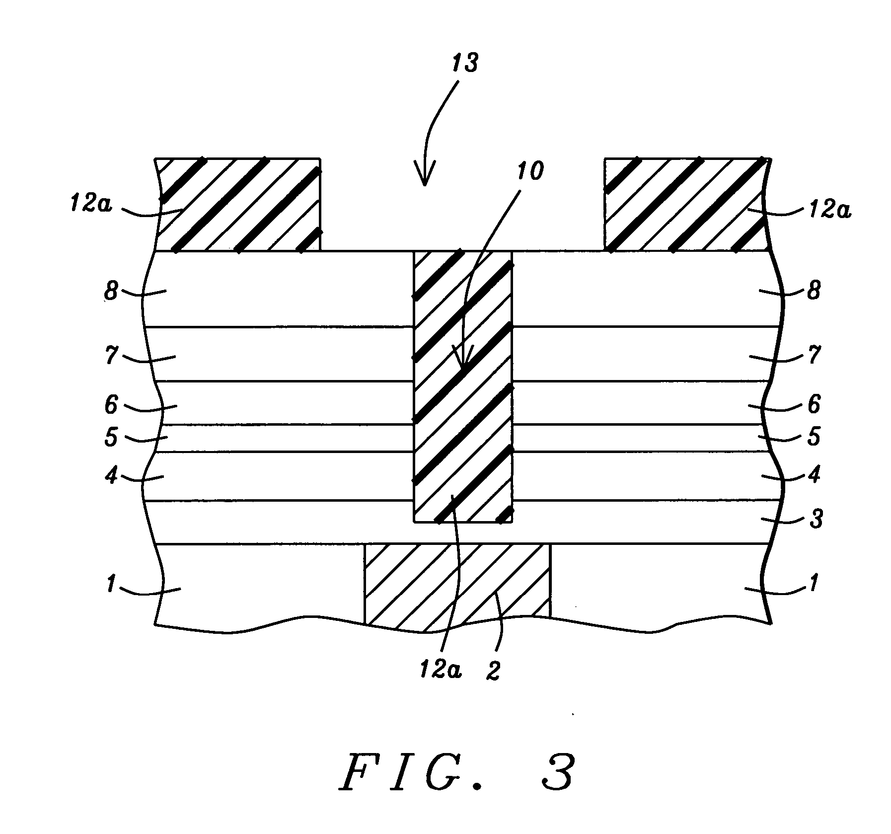 Two step trench definition procedure for formation of a dual damascene opening in a stack of insulator layers