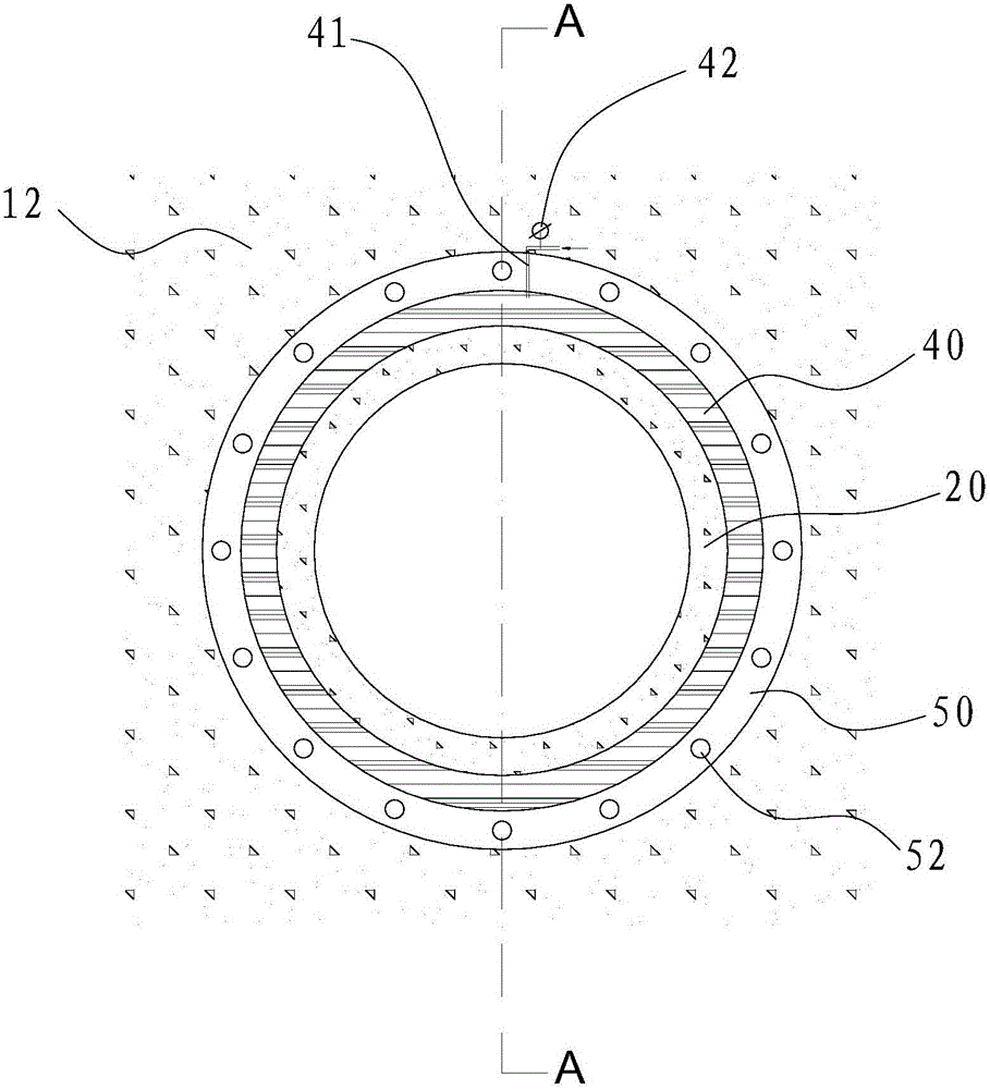 Sealing mounting structure of tunnel pipeline and mounting method of tunnel pipeline