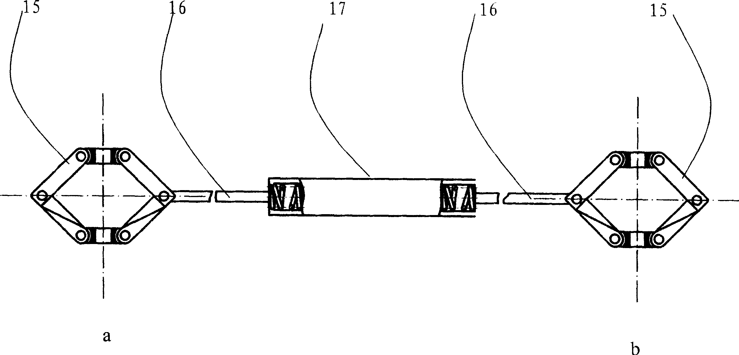 Balancing and shock-absorbing technique for vehicle on defective road