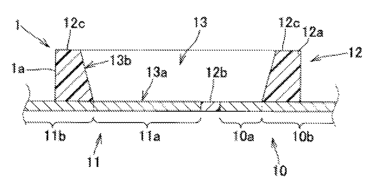 Molded resin body for surface-mounted light-emitting device, manufacturing method thereof, and surface-mounted light-emitting device