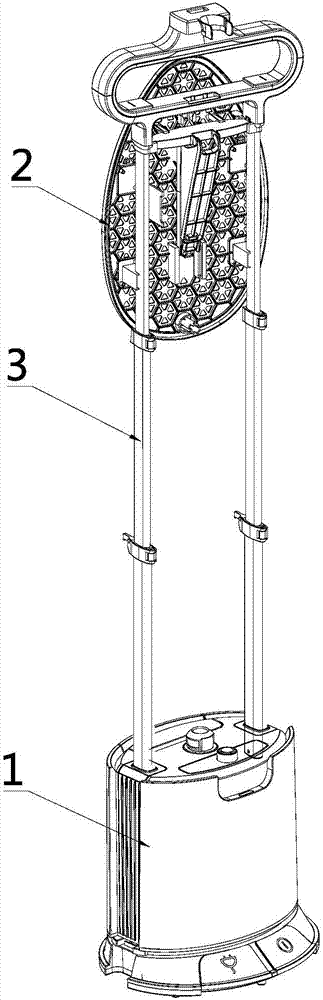 Steam ironing machine with reversible ironing plate