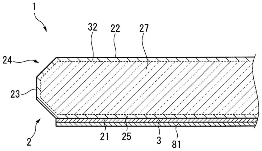 Cover glass, and in-cell liquid-crystal display device