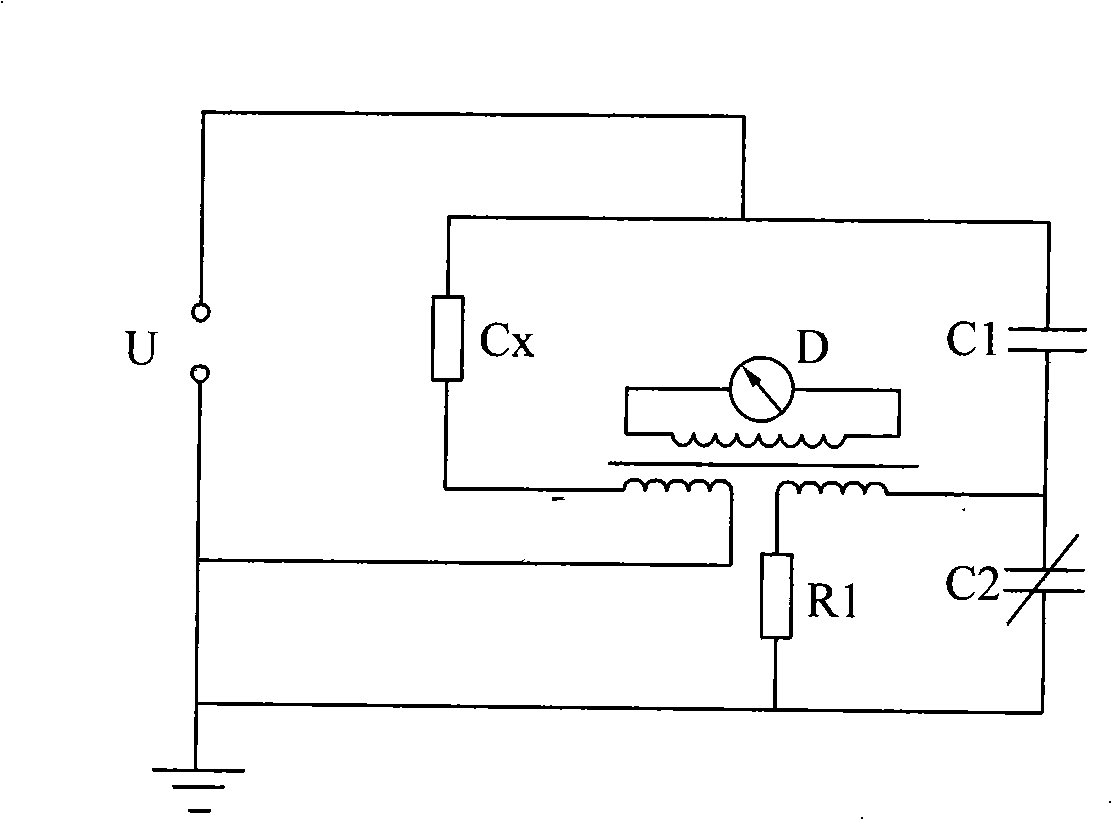 Grounding test apparatus of reversely connected flow ratio device high voltage bridge based on cable insulation technique