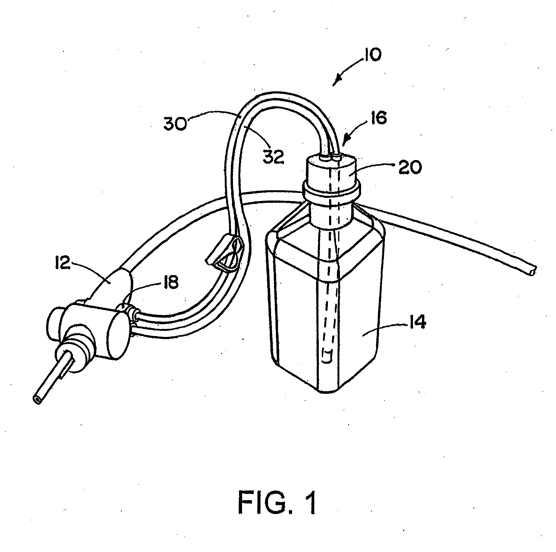 Water bottle adapter for coupling an endoscope to a water bottle