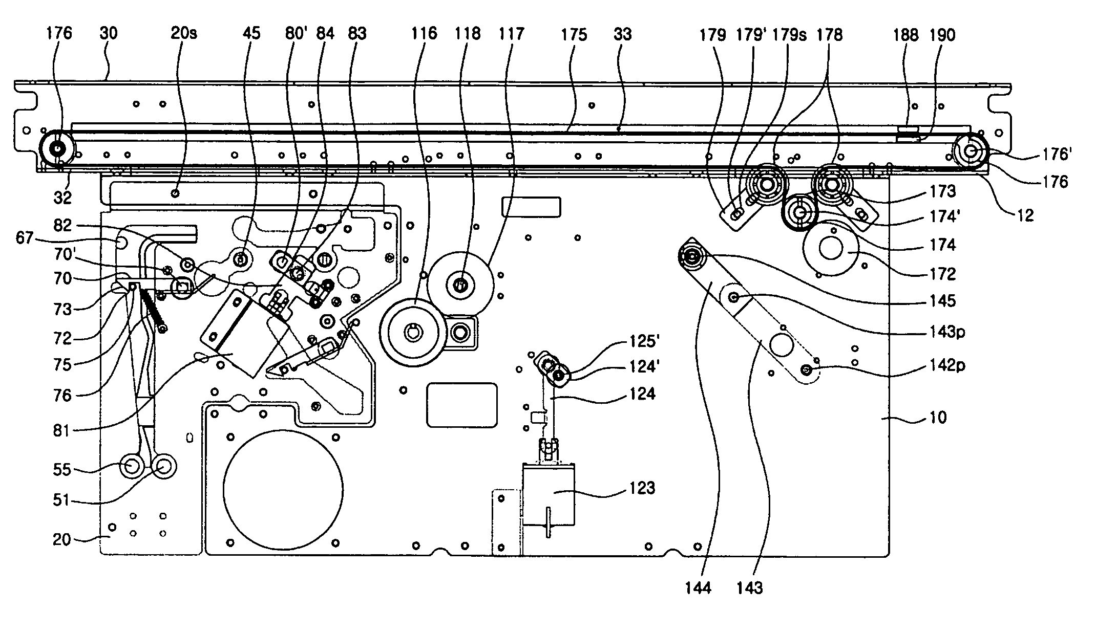 Media discharging unit for media dispenser