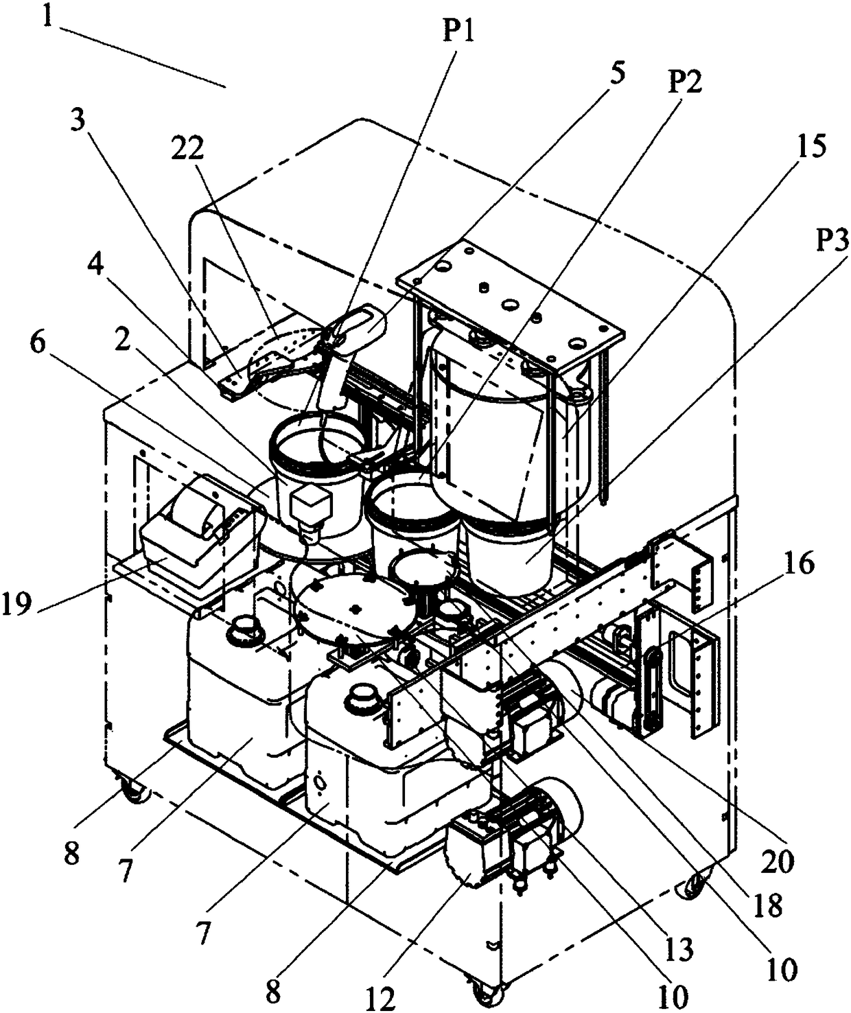 Automatic machine for the packaging, preservation and transport of surgical, histological, autopsy and cytological specimens by healthcare workers in safety