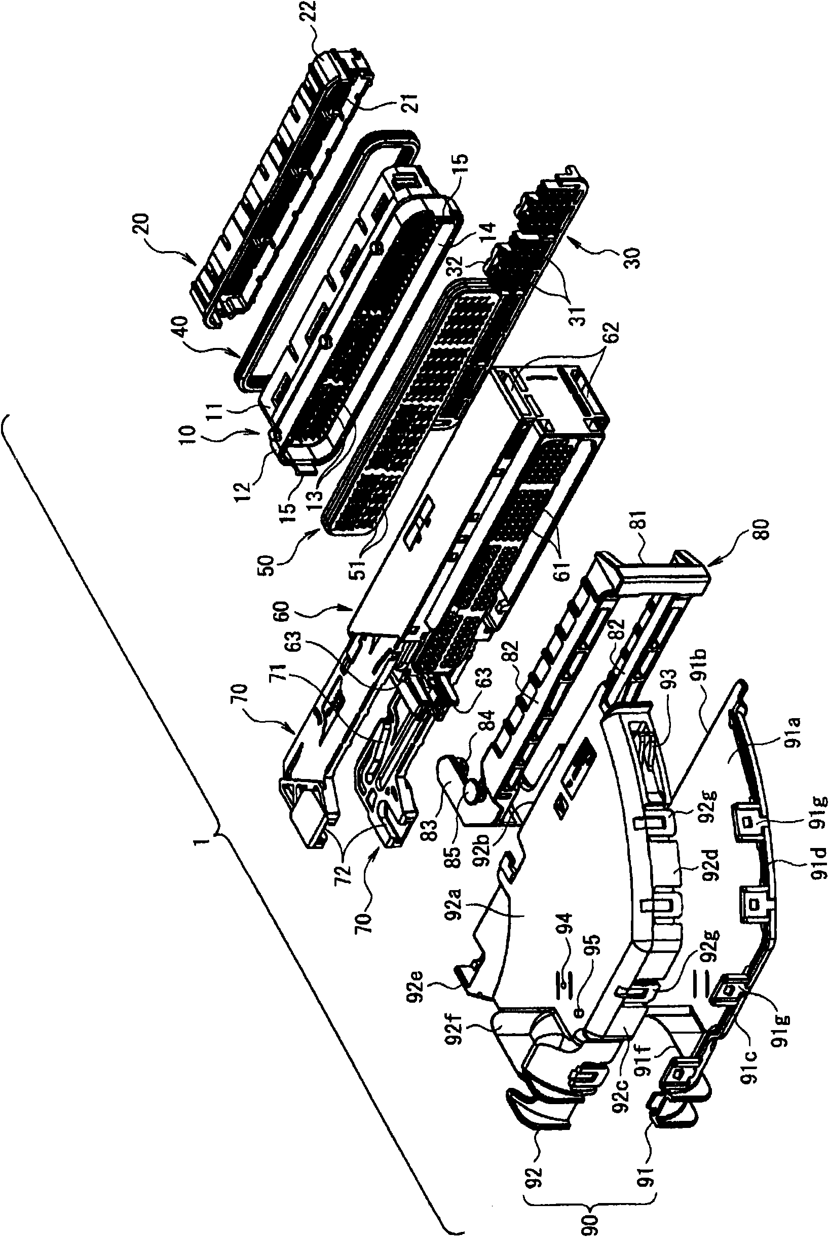 Lever type connector