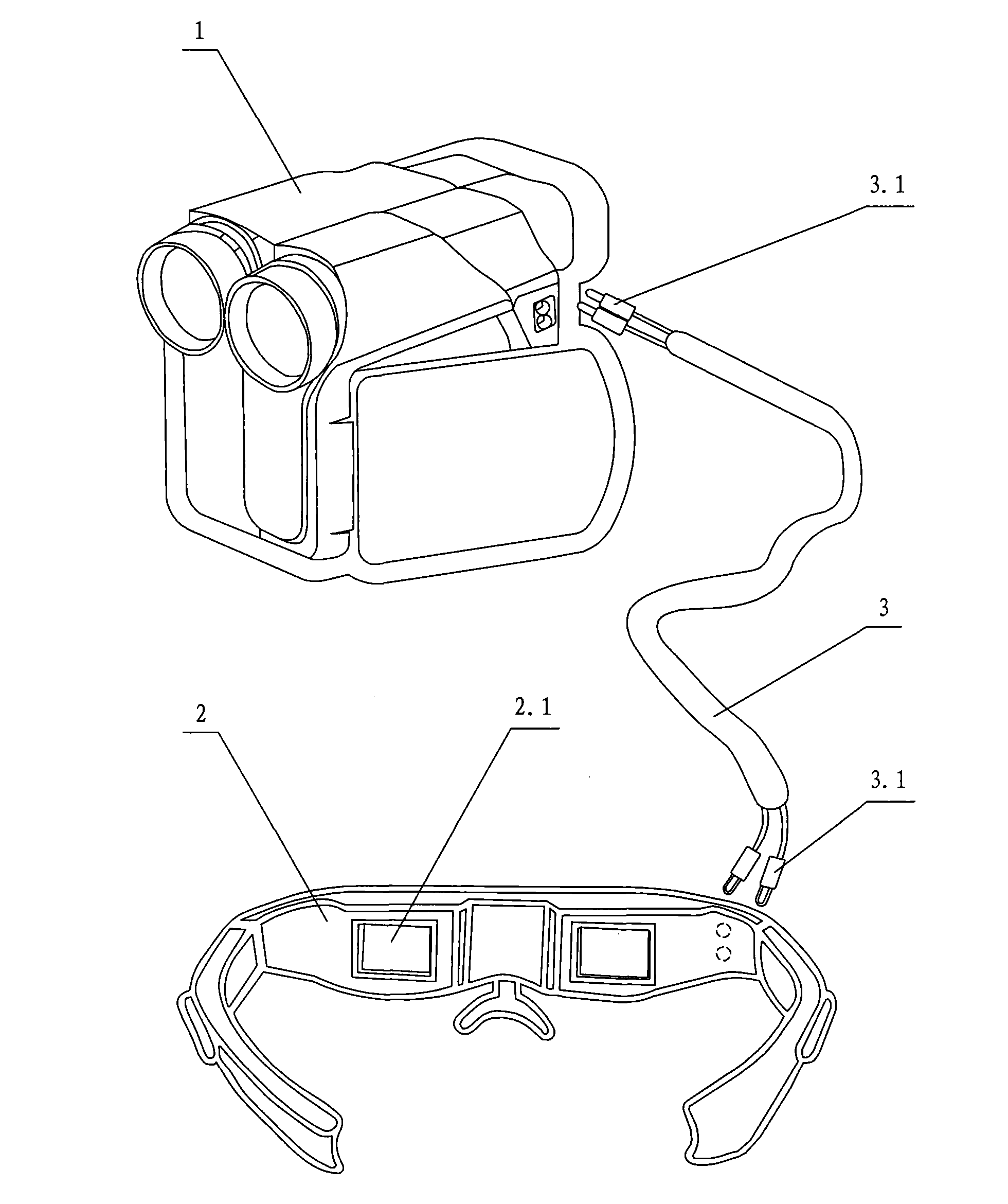 Three-dimensional photographing and viewing device and control method thereof